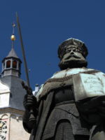 ©JenaKultur Foto: T. Zippel Hanfried-Denkmal, Jena, Marktplatz, Universität