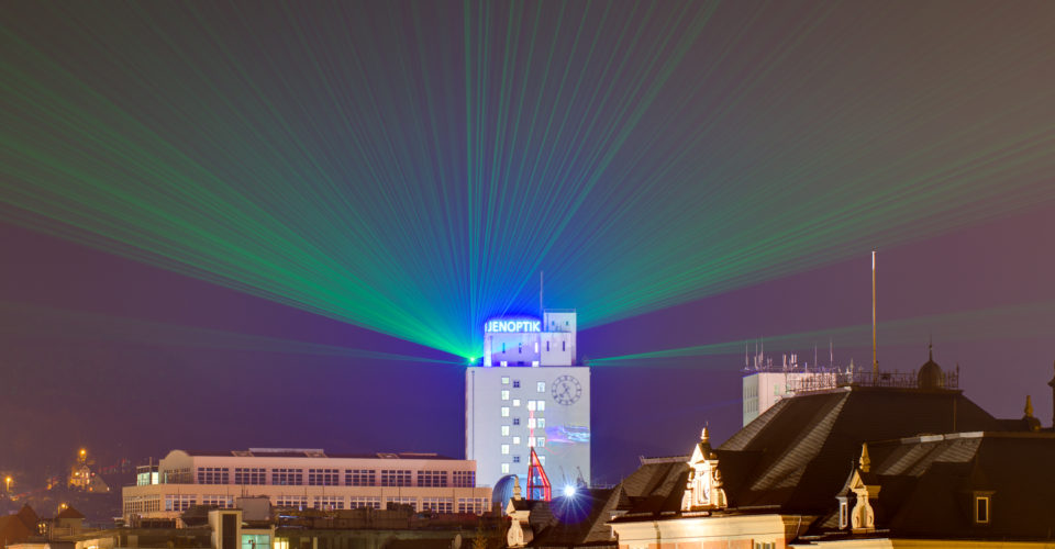 Lichtstadt Jena, Laserprojektion