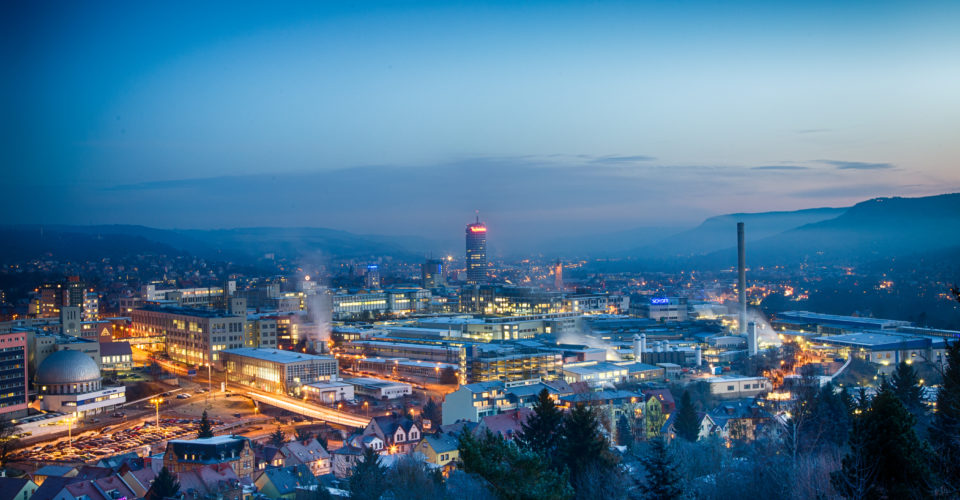 Jena Lichtstadt, Zeiss, Schott, Jentower