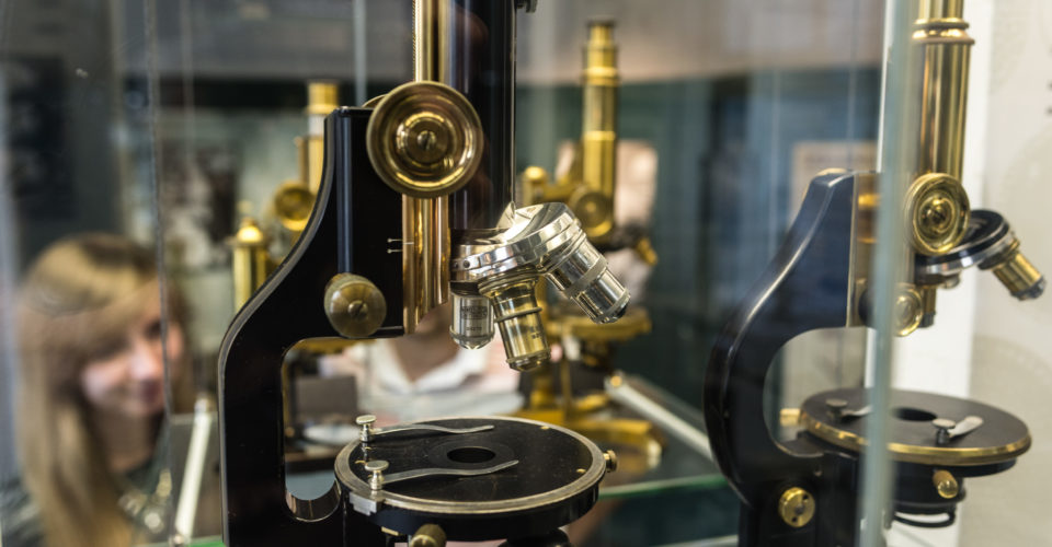 Jena_Optisches Museum_Mikroskop_JenaKultur_A.Hub Mikroskope im Deutschen Optischen Museum