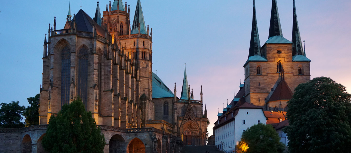 Landeshauptstadt Erfurt mit Dom und Severikirche