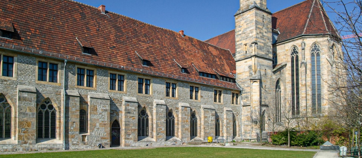 Rückansicht der Predigerkirche in Erfurt