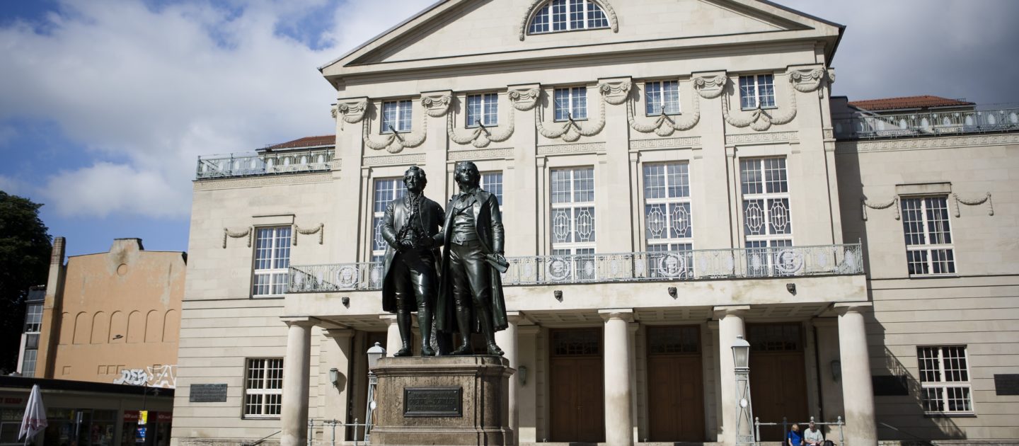 Weimar, Goethe und Schiller Denkmal