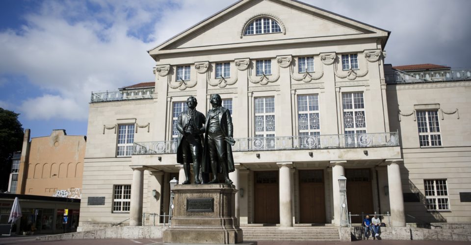 Weimar, Goethe und Schiller Denkmal