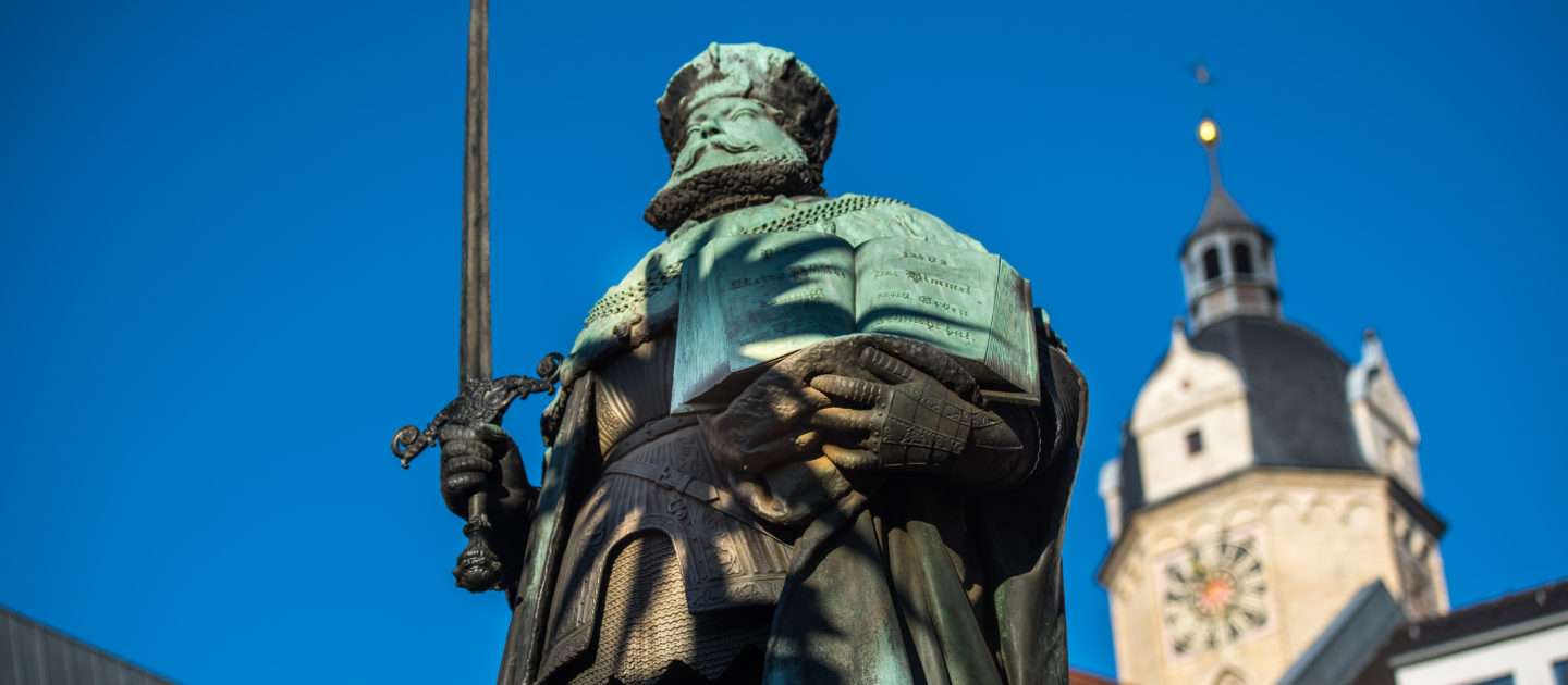 Jena, Hanfried, Denkmal, Kunst, Universitätsgründer, Johann Friedrich Kurfürst von Sachsen