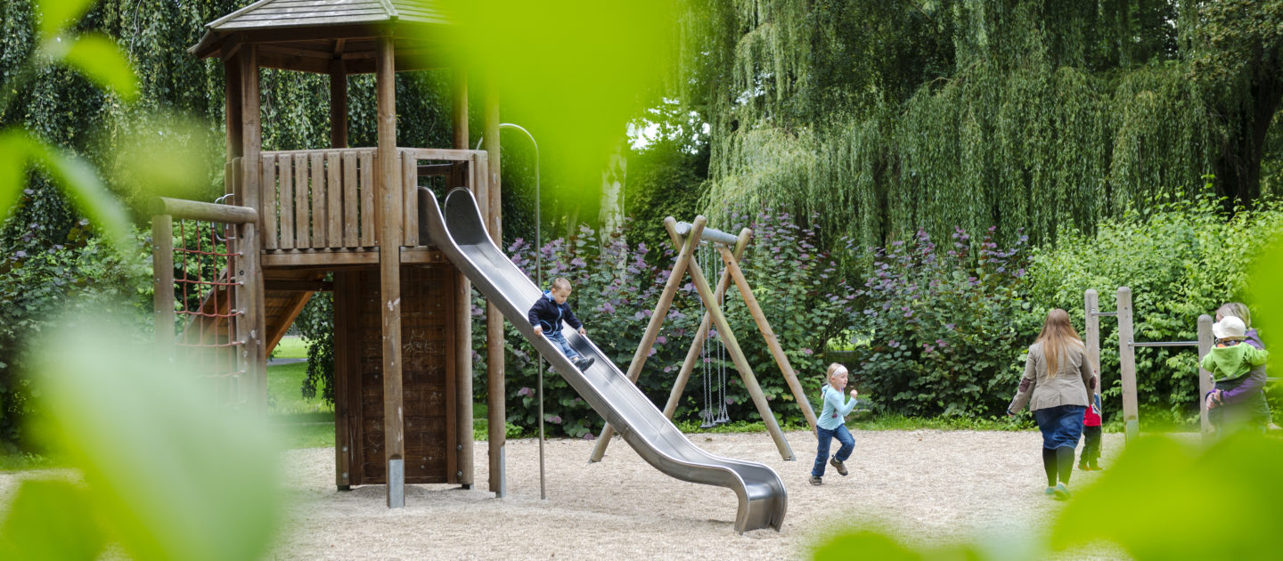 Spielplatz Jena, Paradiespark, Spielflächen