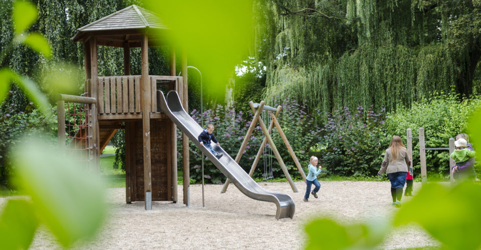 Spielplatz Jena, Paradiespark, Spielflächen