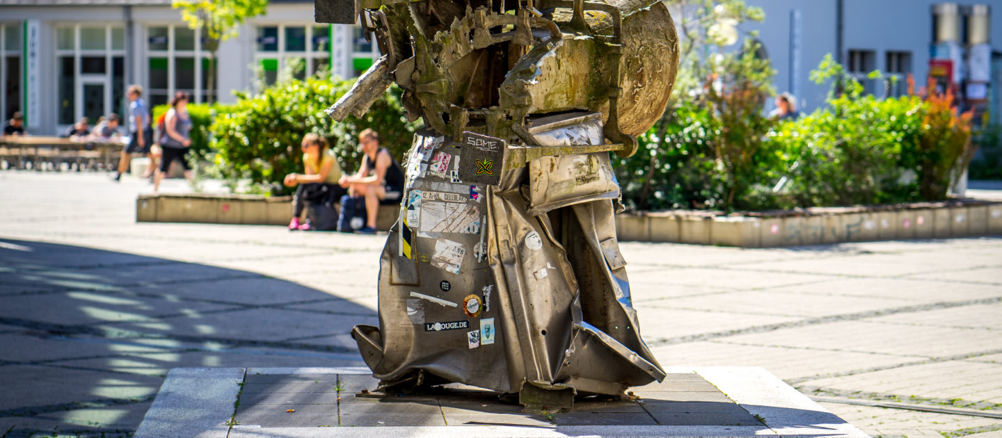 Jena, Stelle Plastiken, Kunst, Denkmal, Campus, Uni