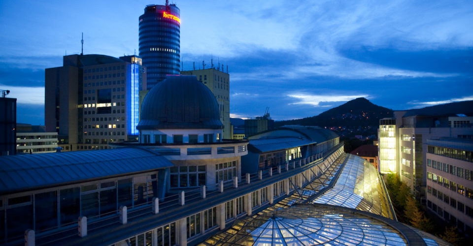 ©JenaKultur Foto: A. Hub Zeiss-Werk, Erfindungen, Goethe Galerie, JenTower, Jena