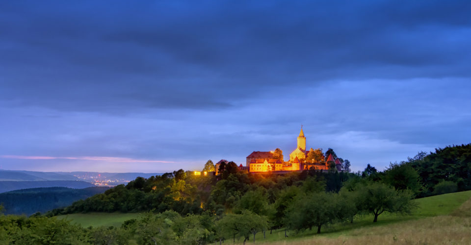 Leuchtenburg Abendaufnahme