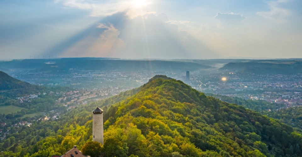 Stadtansicht mit Fuchsturm_A.Graef