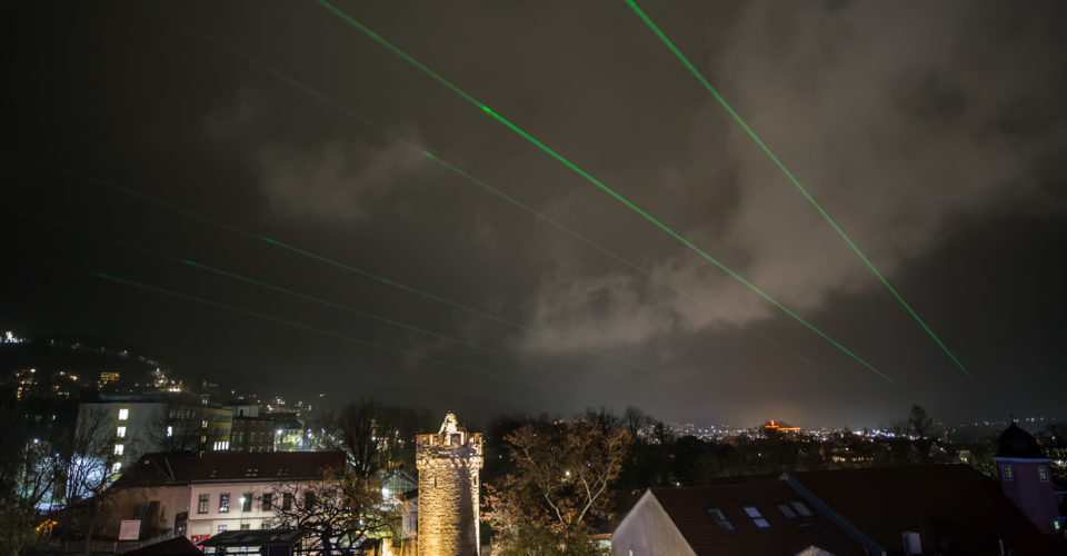 Lange Nacht der Wissenschaften 2017, Jena, Laserstrahlen