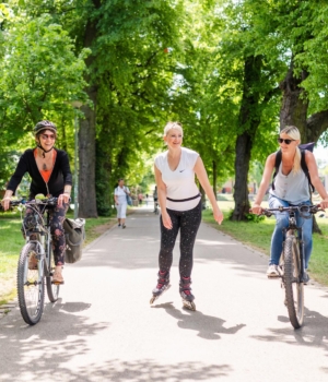 Volkspark Oberaue_Paradies_Inliner_Radfahrer_JenaKultur_Christopher Schmid