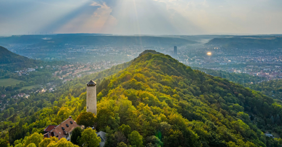 Stadtansicht-mit-Fuchsturm-Andre Graef Stadtansicht Jena mit Fuchsturm